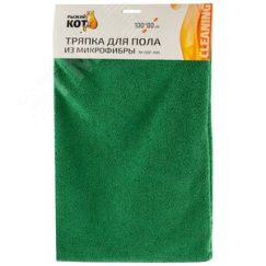 Тряпка для пола из микрофибры M-02F-XXL, цвет: зеленый, размер: 80х100см СКРАП 310265
