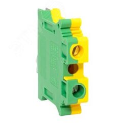 Клеммная колодка винтовая 10 UT земля EKF scr-ut-10-pe