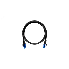 Патч-корд U/UTP 4 пары Cat 6 2хRJ45/8P8C T568B 7х0205мм LSZH черный 03м NIKOMAX/NIKOLAN NMC-PC4UE55B-003-C-BK