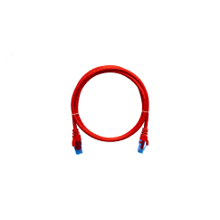 Патч-корд U/UTP 4 пары Cat 6 2хRJ45/8P8C T568B 7х0205мм LSZH красный 03м NIKOMAX/NIKOLAN NMC-PC4UE55B-003-C-RD