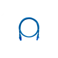 Патч-корд U/UTP 4 пары Cat 6 2хRJ45/8P8C T568B 7х0205мм LSZH синий 03м NIKOMAX/NIKOLAN NMC-PC4UE55B-003-C-BL