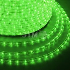 Дюралайт LED, постоянное свечение 2W - зеленый Эконом 24 LED/м, 100 м Neon-Night 121-124-4