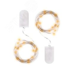 Гирлянда светодиодная Роса DC-G05-20YS2, комплект 2 шт., желт. 20 LED, 2xCR2032 JazzWay 5047976