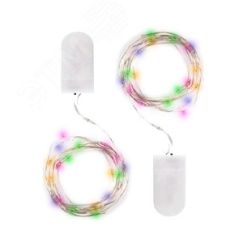 Гирлянда светодиодная Роса DC-G05-20MS2, комплект 2 шт., мульт. 20 LED, 2xCR2032 ФAZA JazzWay 5047990