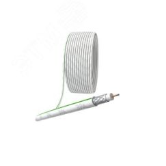 Кабель коаксиальный SAT 703 B75 Ом CCS/(оплётка Al 75%) PVC белый 10м SIMPLE ЭРА Б0044609