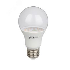 Лампа светодиодная LED 9Вт A60 Е27 CLEAR ( для растений) JazzWay 5008946