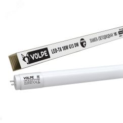 LED-T8-18W/DW/G13/FR/FIX/N Лампа светодиодная, матовый рассеиватель. Дневной свет. Цоколь G13 неповоротный. ТМ Volpe. Uniel UL-00001457