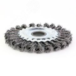 Щетка дисковая жгутовая Д125x13x22,2, ворс сталь 0,50 (13-012) EuroBrush EB-DST4L