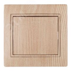 Выключатель Intro Plano 1-101-11 одноклавишный 10А-250В, IP20, СУ, сосна ЭРА Б0053728