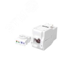 Модуль розеточный PREMIUM Keystone RJ45 UTP CAT5e 180 градусов безинструментальный белый ver2 NTSS NTSS-KJ2-PM-UTP-RJ45-5e-180-TL-WT