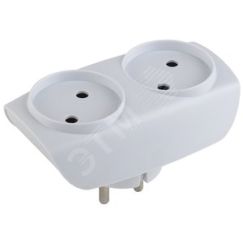 Тройник 2гн, без заземл. (белый) (10/60/1500) SP-2-W ЭРА C0045520