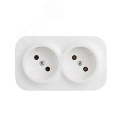 Quteo розеточный блок с предварительным           подключением 2x2К без шторок - 16 A - 250 В IP 20 - Белый Daccord/Legrand 782231