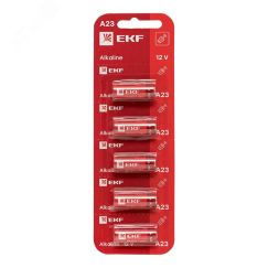 Батарейка алкалиновая типа А23 для сигнализаций блистер 5шт. EKF A23-BL5