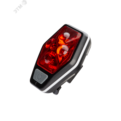 Фонарь велосипедный задний 4RED LED/2xAAA/ABS-пл/держатель-крепление/зажим на корпусе, КОСМОС КОСМОС KOC401B