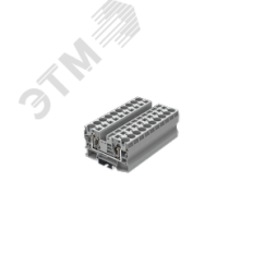 Клемма TC 1-1 пружинная, сечение 16 мм. кв., серая SUPU TC16-2-GY