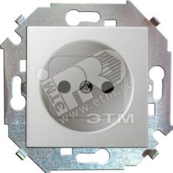 15 Розетка 2P со шторками 16А 250В винтовой зажим белый Simon 1591444-030