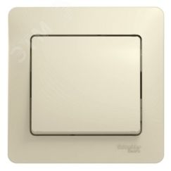 Выключатель одноклавишный, в сборе, схема 1, бежевый SE (Systeme) GSL000212