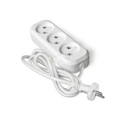 Удлинитель бытовой Е-203 ПВС 2-0.75 3 гнезда 2м Универсал 9631963