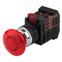 Кнопка AEА-22 ''Грибок'' красный d22мм 1з+1p ЭРА Б0045632