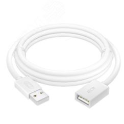 Удлинитель USB 2.0 AM на AF, 1 м., белый, морозостойкий Greenconnect GCR-UEC5M-BB-1.0m