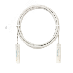 Патч-корд U/UTP 1 пара Cat 5 2х110 Direct 7х0192мм LSZH серый 1м NIKOMAX/NIKOLAN NMC-PC1UD00D-010-C-GY