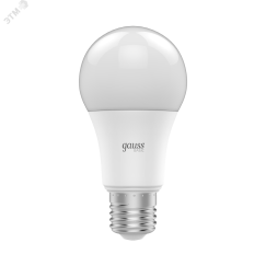 Лампа светодиодная LED 13.5 Вт 1300 лм 4100К AC180-240В E27 А60 (груша) нейтральный  Basic Gauss Gauss 1023224