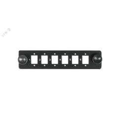 Панель адаптерная, до 6 одинарных адаптеров FC/ST, черная NIKOMAX/NIKOLAN NMF-AP06SSC-P-BK