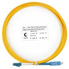 Шнур оптический simplex 3м LC-SC 9/125 sm LSZH Cabeus FOP(s)-9-LC-SC-3m