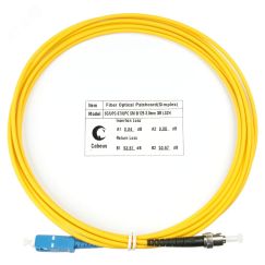Шнур оптический simplex 3м SC-ST 9/125 sm LSZH Cabeus FOP(s)-9-SC-ST-3m
