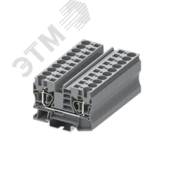 Клемма TC 1-1 пружинная, сечение 10 мм. кв., серая SUPU TC10-2-GY