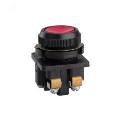 Выключатель кнопочный КЕ-201 исп1 красный Инженерсервис КЕ-201/1 кр.