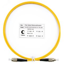 Шнур оптический simplex 1,5м FC-FC 9/125 sm LSZH Cabeus FOP(s)-9-FC-FC-1,5m