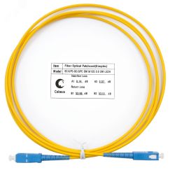 Шнур оптический simplex 2м SC-SC 9/125 sm LSZH Cabeus FOP(s)-9-SC-SC-2m