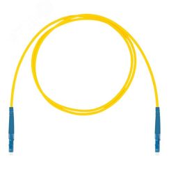Шнур оптический коммутационный (патч-корд), LC-LC симплекс simplex OS2, нг(А)-HF, желтый, 1,0 м Datarex DR-220001