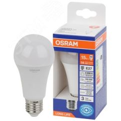 Лампа светодиодная LED 15Вт Е27 4000К 1521Лм груша 220В (замена 150Вт) OSRAM LEDVANCE 4099854186189