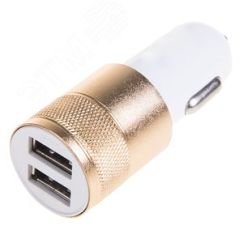 Автозарядка в прикуриватель 2хUSB, АЗУ, 1000+2100 mA, REXANT 18-1199