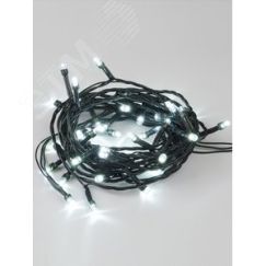 Гирлянда светодиодная 5м 50 светодиодов Провод зеленый ULD-S0500-050/DGA WHITE IP20 Uniel UL-00007305