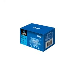 Гирлянда светодиодная с контроллером, 5м 50 светодиодов ULD-S0500-050/DTA BLUE IP20 Синий свет Провод прозрачный Uniel UL-00005253