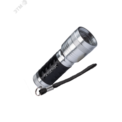 Фонарь ручной 1Вт LED/3xAAА/корпус алюминий/ремешок ручной, КОСМОС KOS109B