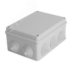 Коробка разветвительная 150*110*70мм, 10 вводов, IP55, светло-серая, EBX10-310-55 (GE41242) STEKKER EBX10-310-55 39999