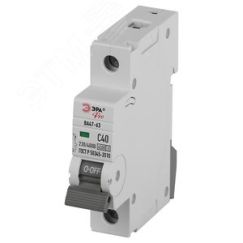 Выключатель автоматический ВА47-63 1P 40А кривая C 4,5кА PRO VA63-1P40C4.5 ЭРА ЭРА Б0059411