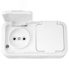 Беларусь Розетка двойная наружная IP44 БелТИЗ РА16-302