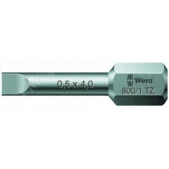 Бита шлицевая торсионная 800/1 TZ SL вязкая твердость хвостовик 1/4 C 6.3 0.6 x 4.5 x 25 мм WERA WE-056210