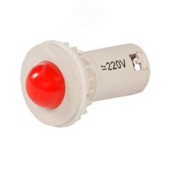 Лампа светодиодная индикаторная СКЛ-11-К-2-220, красная, 220В AC/DC, d=27, сила света 20 мКд Электротехник ET510804