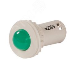Лампа светодиодная индикаторная СКЛ-11-Л-2-220, зелёная, 220В AC/DC, d=27, сила света 20 мКд Электротехник ET510805