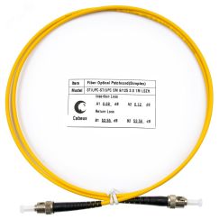 Шнур оптический simplex 1м ST-ST 9/125 sm LSZH Cabeus FOP(s)-9-ST-ST-1m