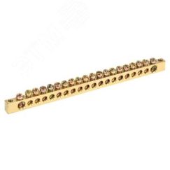 Шина PEN ''земля-ноль'' 6х9 мм 20х2 (20 группхкрепеж по краям), REXANT REXANT 11-2370