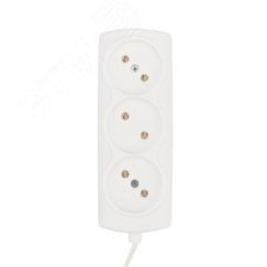 Удлинитель PROconnect STANDARD 3 гнезда, 5 м, 2х0.75 мм, б/з, белый REXANT 11-7214