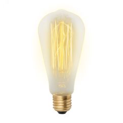 Лампа накаливания декоративная ЛОН 60 вт 300 Лм E27 Vintage IL-V-ST64-60/GOLDEN/E27 VW02 Uniel UL-00000482