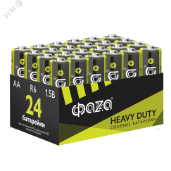 Элементы питания солевые R 6 (AA) Heavy Duty (24 шт. в упаковке) JazzWay R 6HD-P24